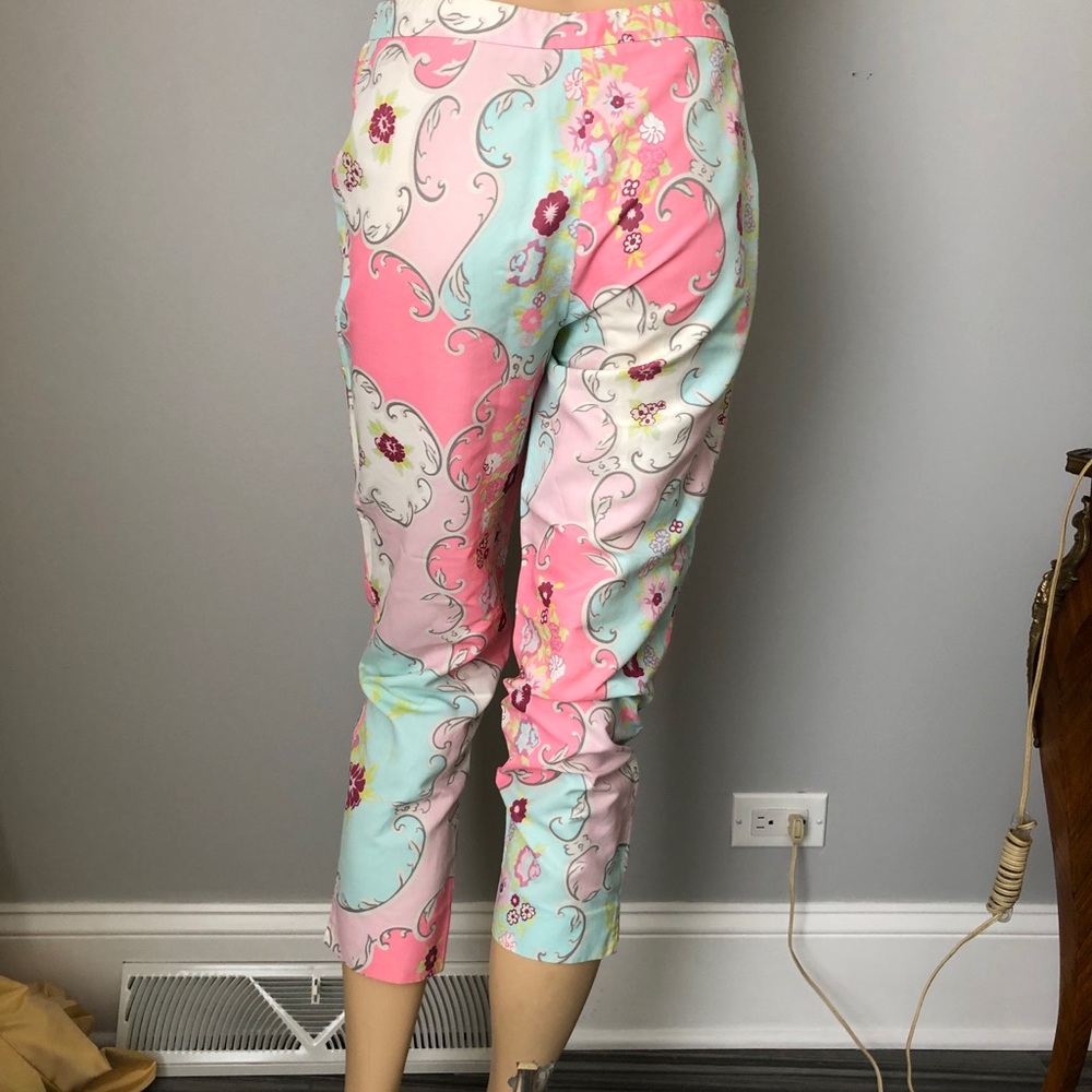 Blumarine cotton pastel cropped pants,sz.40(6)mint - Picture 4 of 8